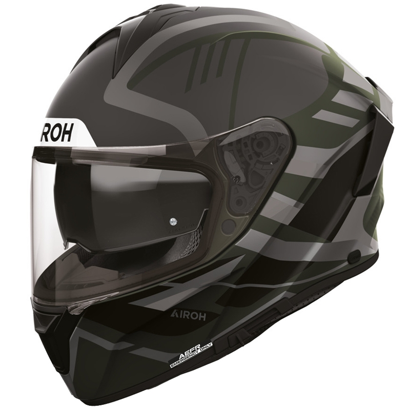 Airoh Spark 2 Luma uždaras motociklo šalmas matinė žalia