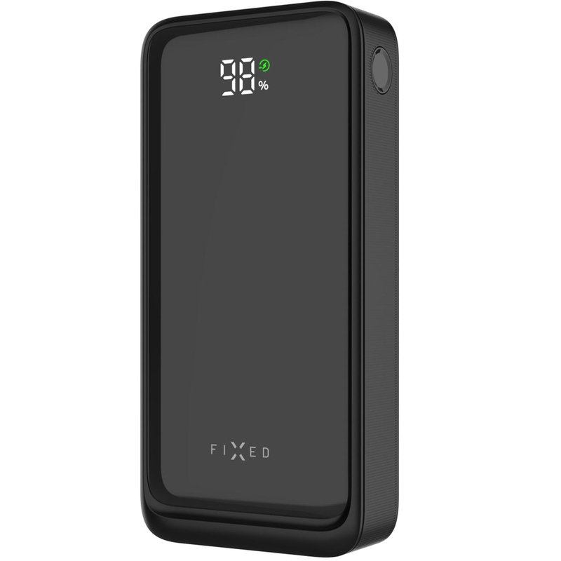 Išorinė baterija FIXED Zen2 20 20 000 mAh PD 20 W su LCD ekranu, juoda