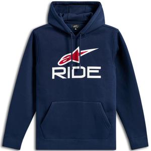 Alpinestars Ride džemperis su gobtuvu 3 mėlyna-balta-raudona