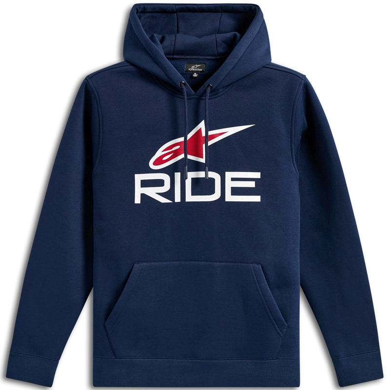Alpinestars Ride džemperis su gobtuvu 3 mėlyna-balta-raudona