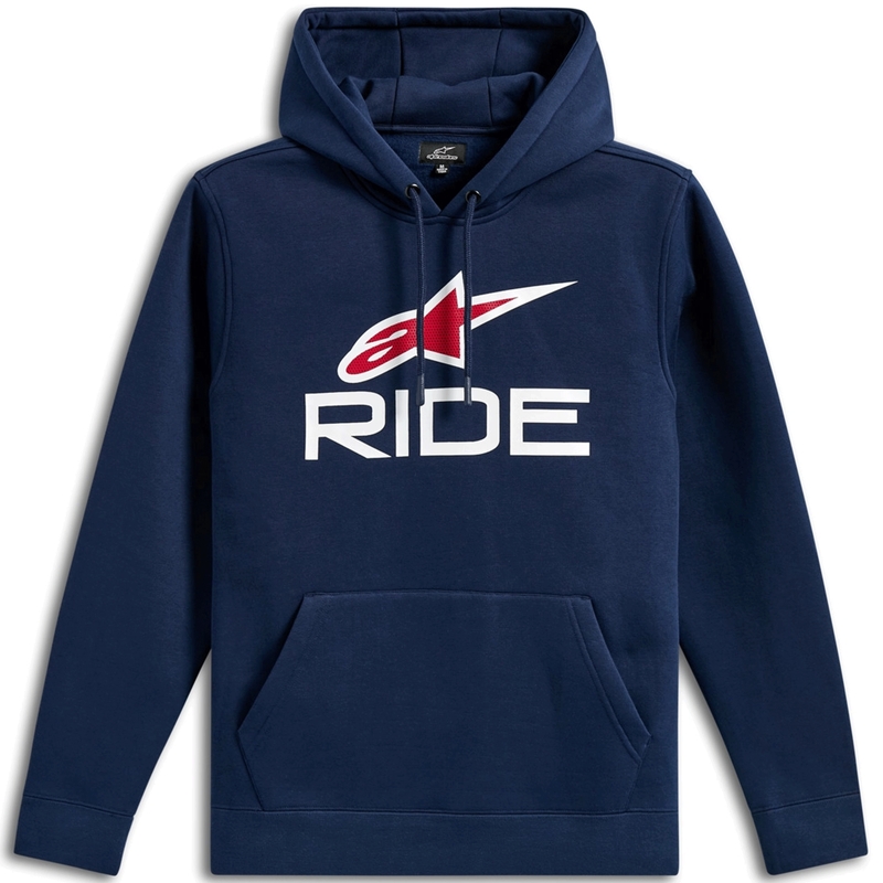 Alpinestars Ride džemperis su gobtuvu 3 mėlyna-balta-raudona
