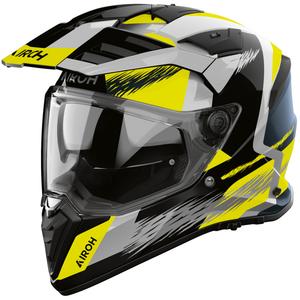 Enduro motociklo šalmas Airoh BADX-X Airspeed geltonas