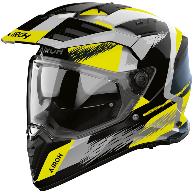 Enduro motociklo šalmas Airoh BADX-X Airspeed geltonas