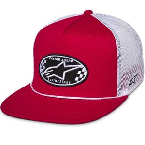 Alpinestars Contender Trucker kepurė raudona-balta