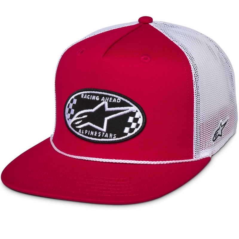 Alpinestars Contender Trucker kepurė raudona-balta