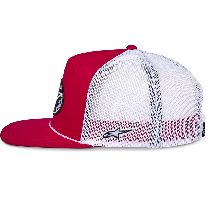 Alpinestars Contender Trucker kepurė raudona-balta