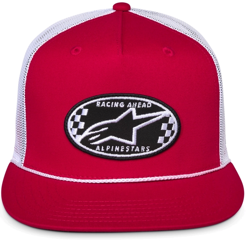 Alpinestars Contender Trucker kepurė raudona-balta