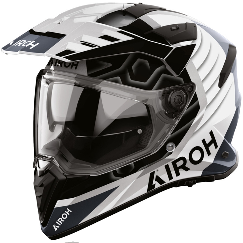 Enduro motociklo šalmas Airoh BADX-X Cube pilkas