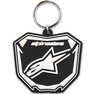 Alpinestars Plate raktų pakabukas juodai baltas