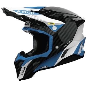 Motokroso šalmas Airoh Aviator Factory Petrol Carbon pilkas