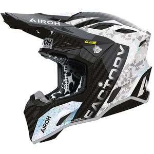 Krosinis šalmas Airoh Aviator Factory Bitmap Carbon, pilkas
