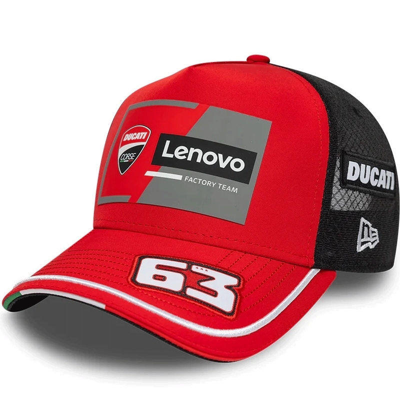 Ducati New Era Lenovo Bagnaia 63 dangtelis juodai raudonas
