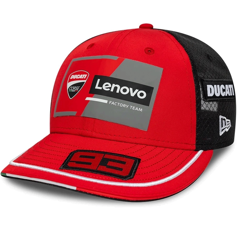 Ducati New Era Lenovo Marquez 93 kepurė juoda-raudona