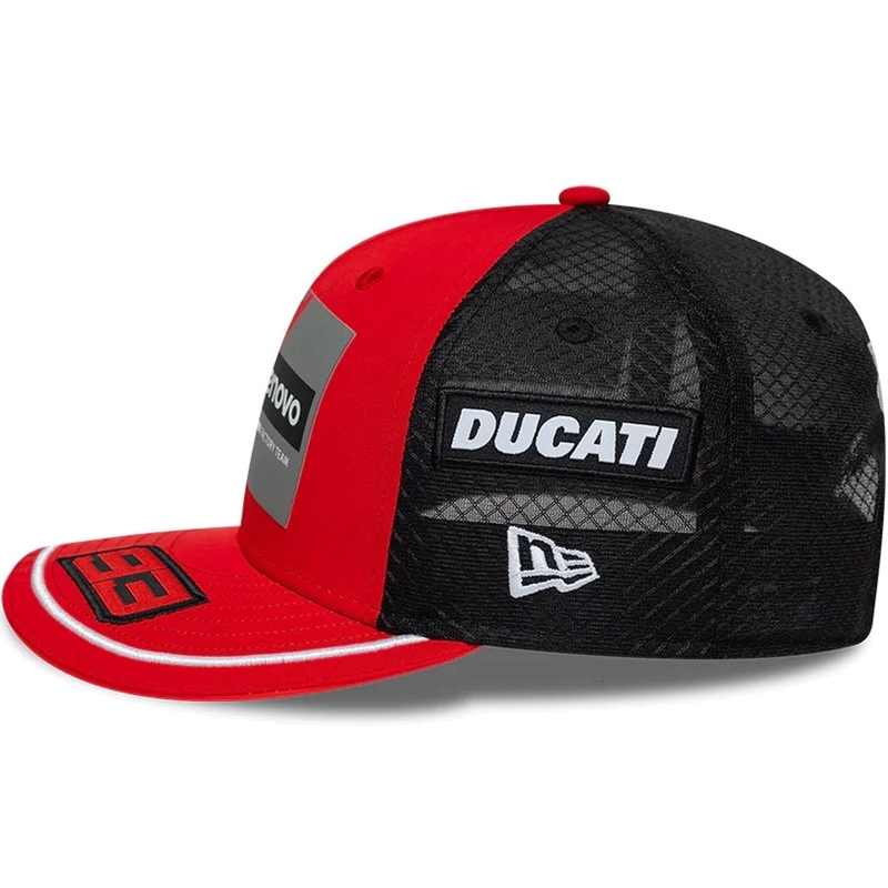Ducati New Era Lenovo Marquez 93 kepurė juoda-raudona