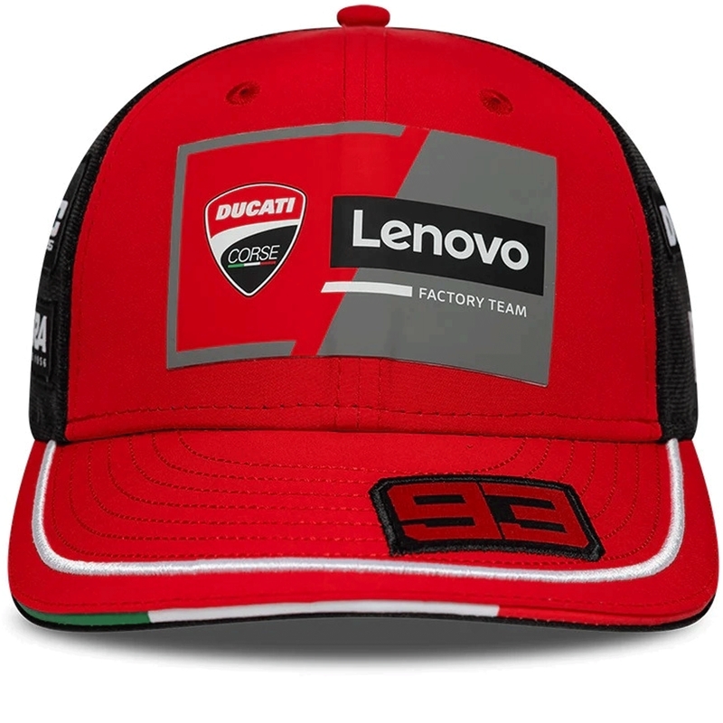 Ducati New Era Lenovo Marquez 93 kepurė juoda-raudona