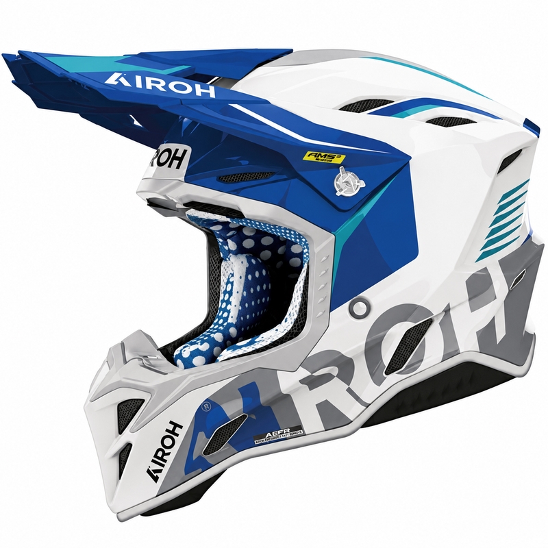Motokroso šalmas Airoh Aviator Factory Blame mėlynas