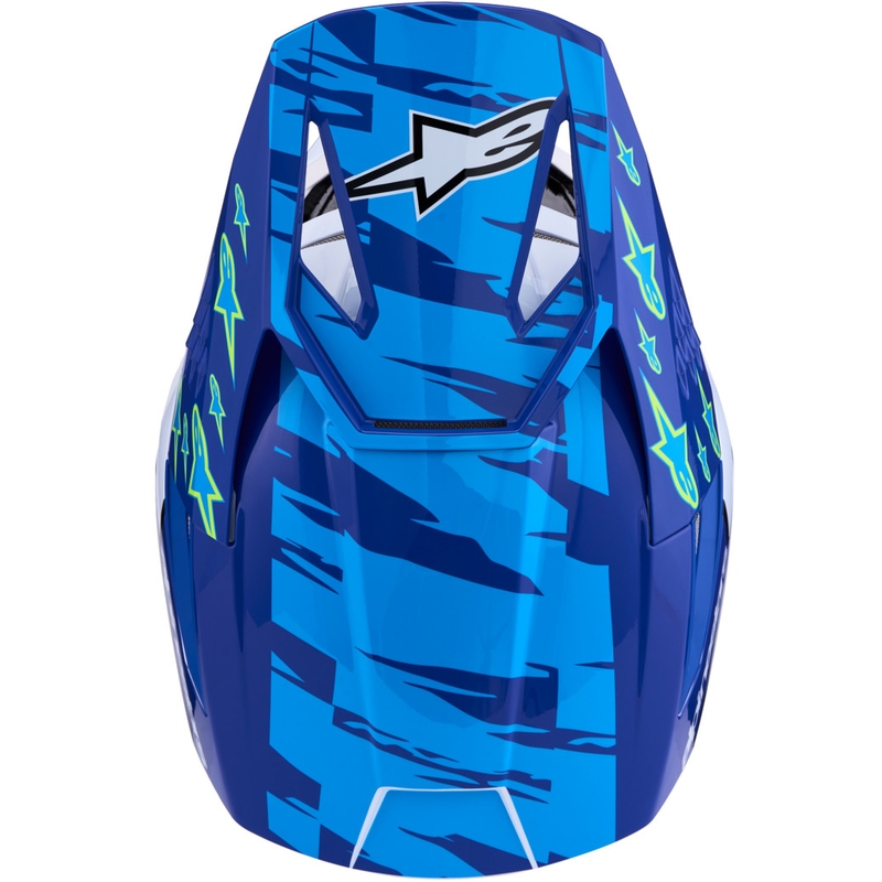 Alpinestars S-M3 Falcon motociklo motokroso šalmas mėlynai baltai juodas