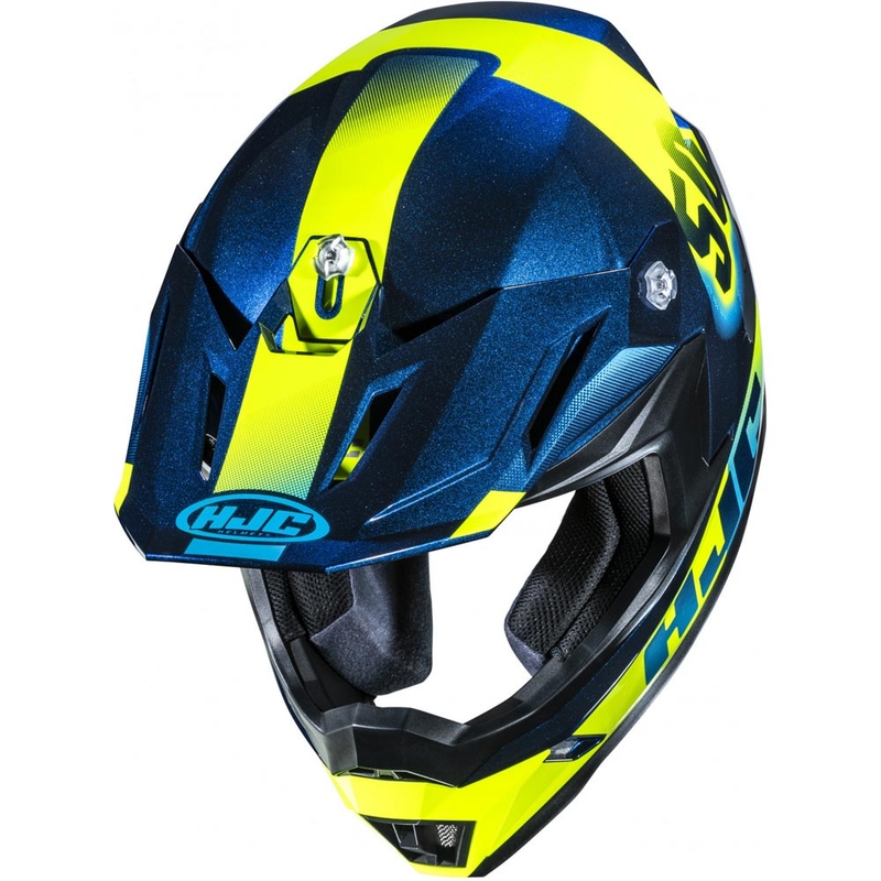 Motokroso šalmas HJC C50 Dash MC2 mėlyna-fluorescencinė geltona
