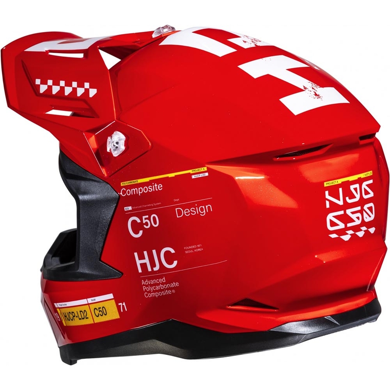 HJC C50 Tagg MC1 motokroso šalmas raudonas