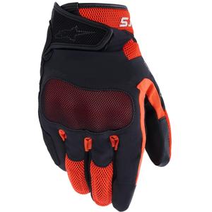 Alpinestars Mogress Airflow motociklo pirštinės juodos-raudonos-oranžinės