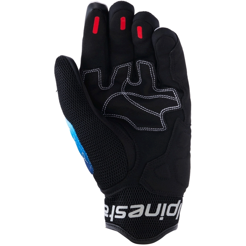 Alpinestars Mogress Airflow motociklo pirštinės mėlynos-juodos-baltos