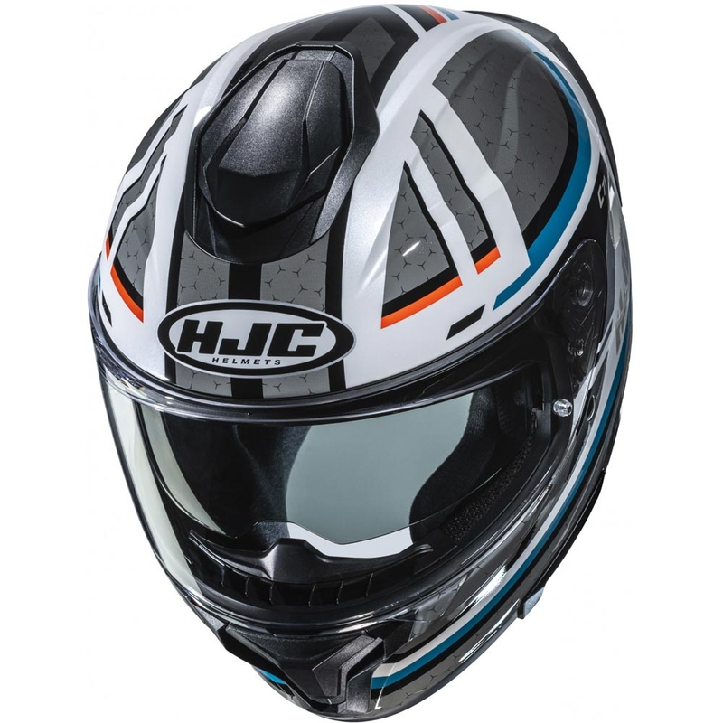 HJC C71 Novah MC27 uždaras motociklo šalmas pilkas-baltas-mėlynas