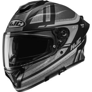 Uždaras motociklo šalmas HJC C71 Novah MC5SF juodai pilkas