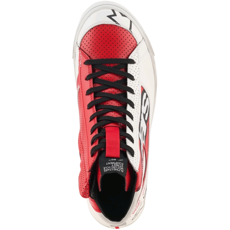 Alpinestars Stated Flair motociklo batai balti-raudoni