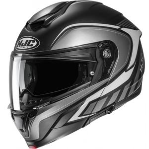 Atlenkiamas motociklo šalmas HJC C92 Ragna MC5SF juoda-pilka-balta