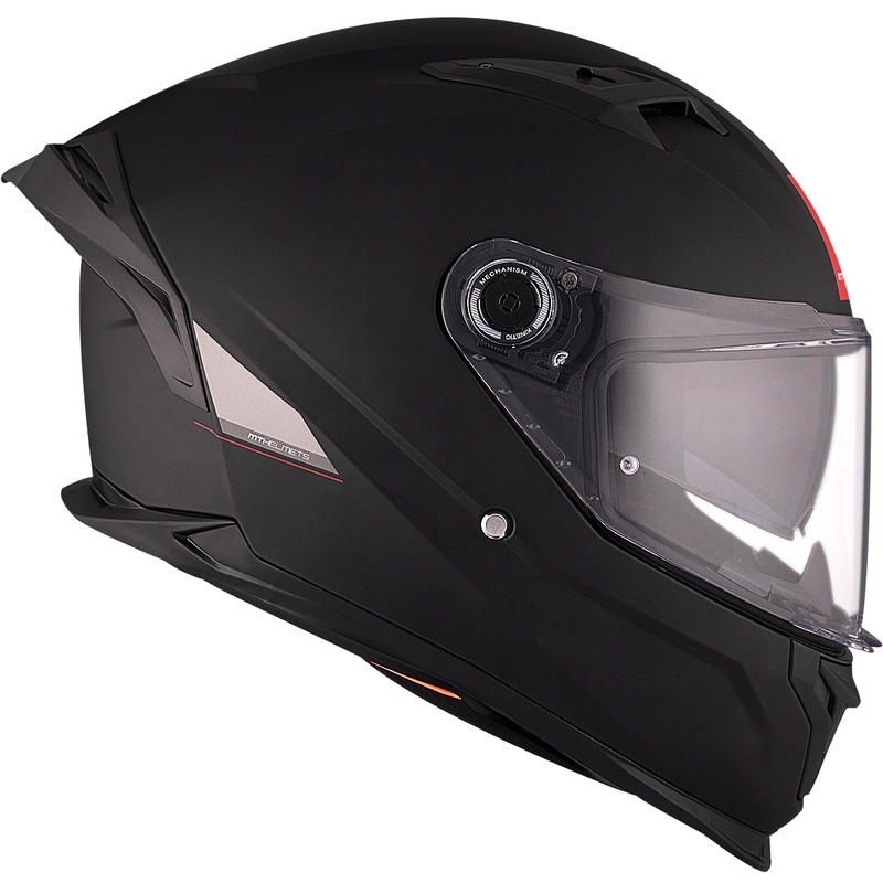 MT BRAKER SV SOLID A1 integralus motociklininko šalmas blizgiai juodas