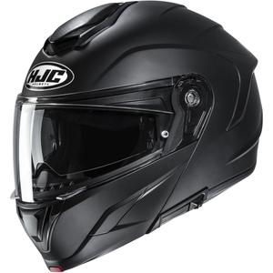 Atlenkiamas motociklo šalmas HJC C92 Solid pusiau matinė juoda
