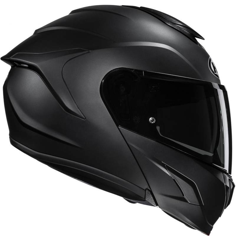 Atlenkiamas motociklo šalmas HJC C92 Solid pusiau matinė juoda