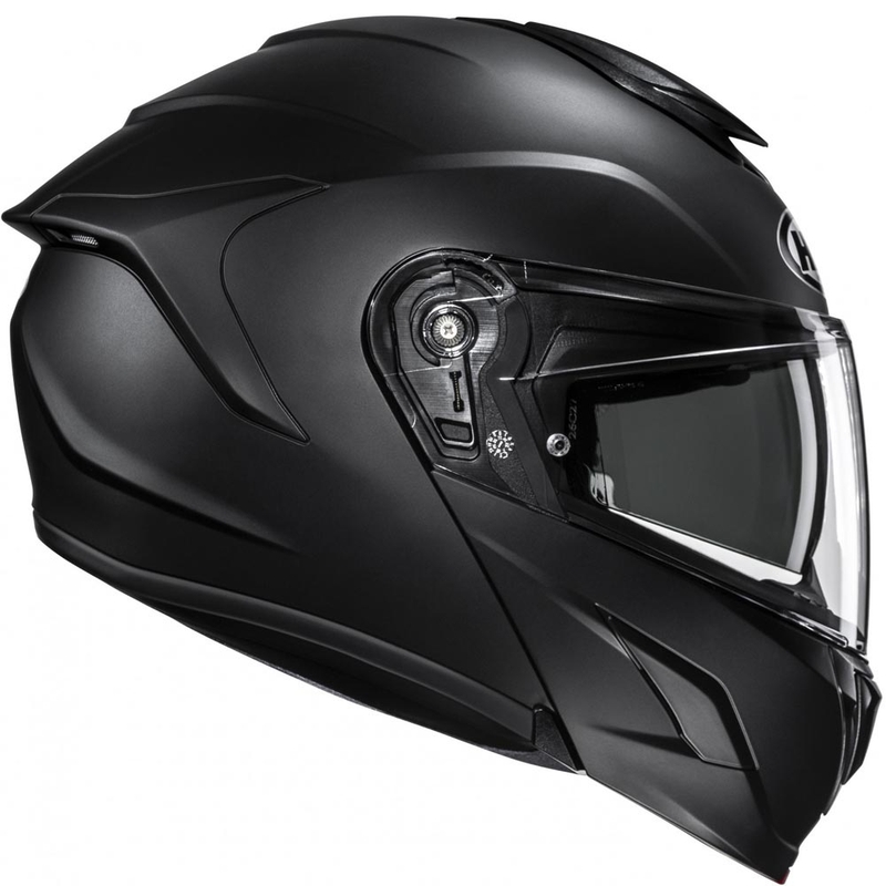 Atlenkiamas motociklo šalmas HJC C92 Solid pusiau matinė juoda