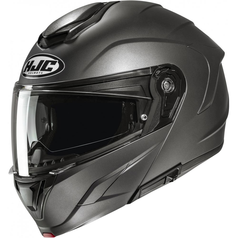 Atlenkiamas motociklo šalmas HJC C92 Solid pusiau matinis titanas