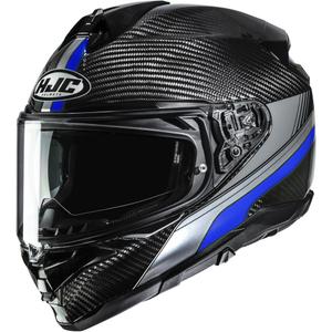 HJC F72 Carbon Eos MC2 uždaras motociklo šalmas, juodas-mėlynas
