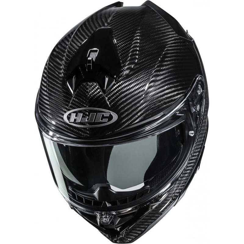 Uždaras motociklo šalmas HJC F72 Carbon Solid juodas