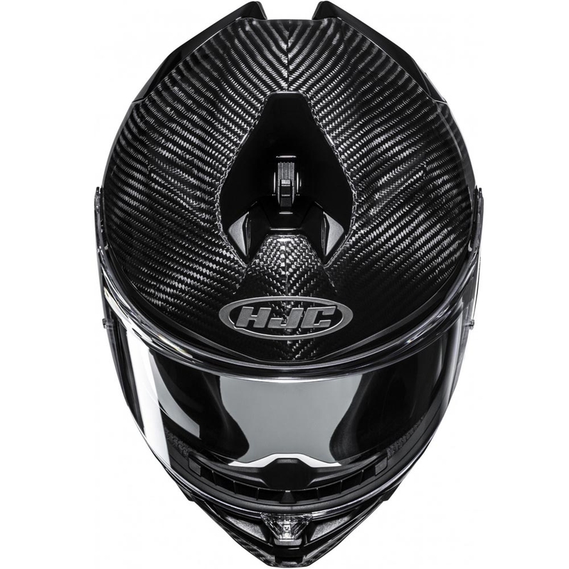 Uždaras motociklo šalmas HJC F72 Carbon Solid juodas