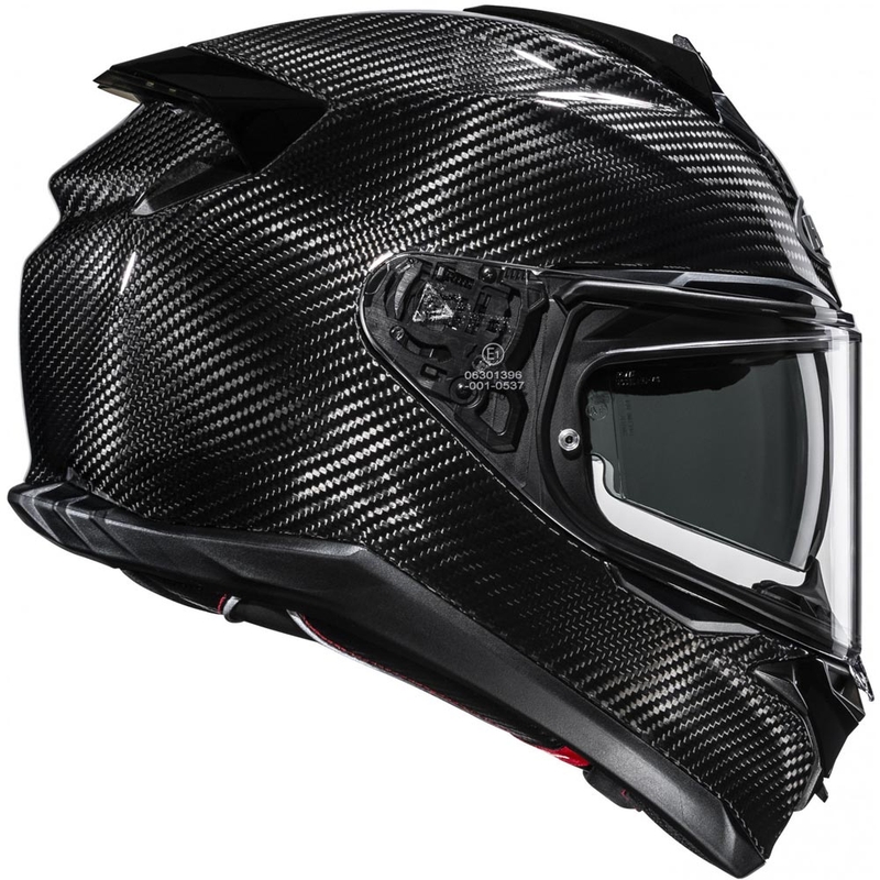 Uždaras motociklo šalmas HJC F72 Carbon Solid juodas
