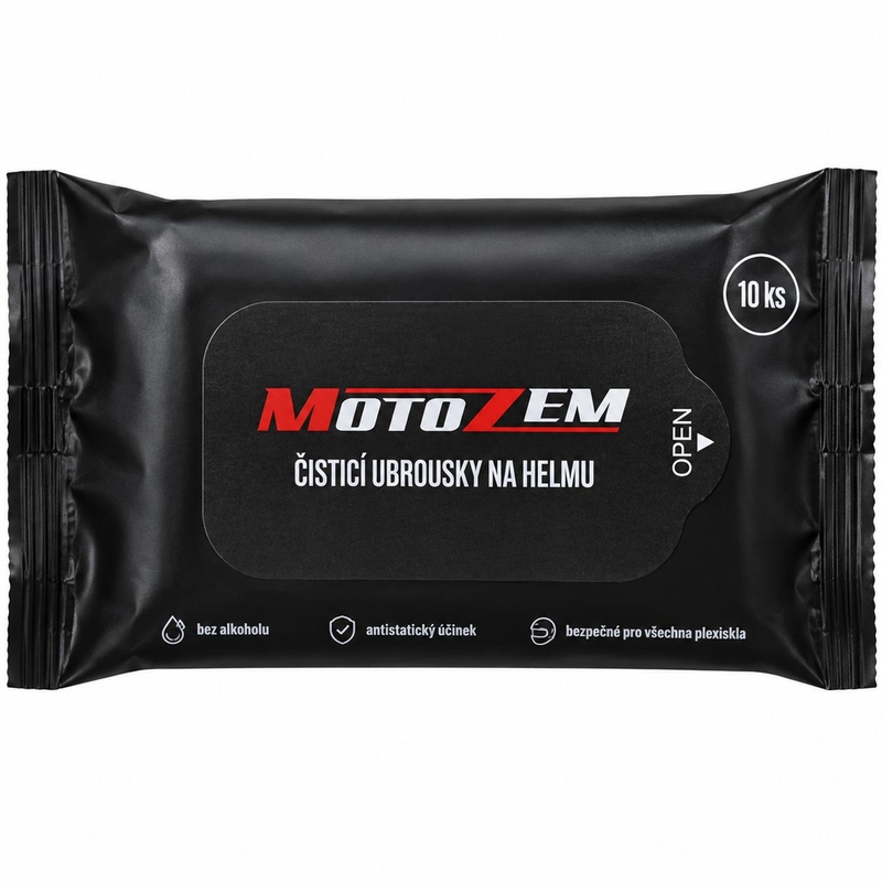 „MotoZem“ šalmų valymo servetėlės, 10 vnt.