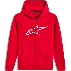 Alpinestars Ageless užtrauktuku dengtas džemperis su gobtuvu, raudonas-baltas