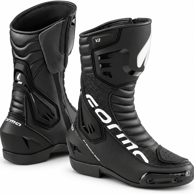 Forma Freccia EVO V.2 motociklo batai juodi-balti