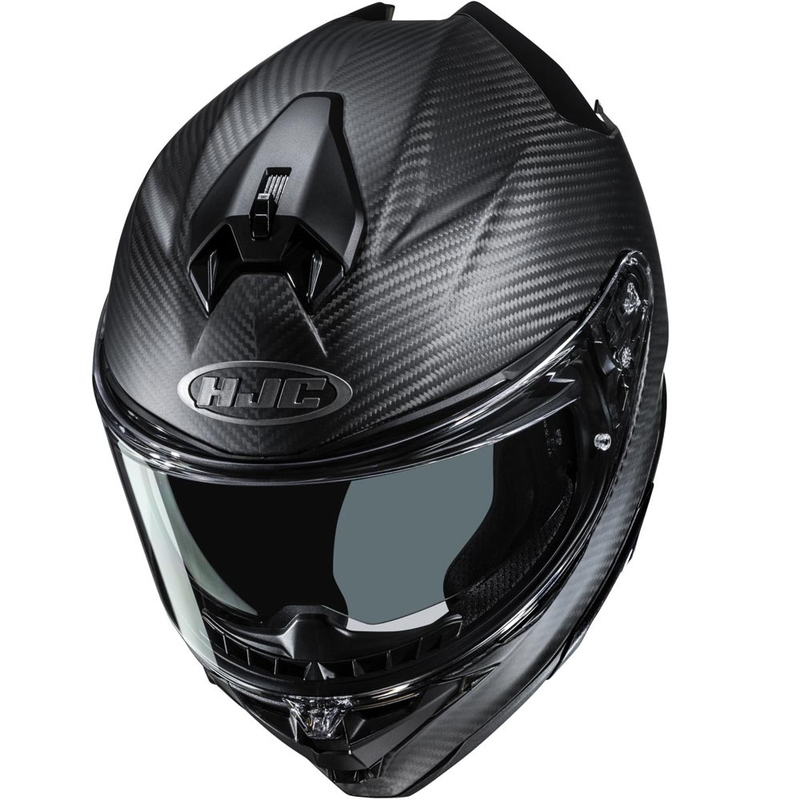 HJC F72 Carbon Solid uždaras motociklo šalmas matinė juoda
