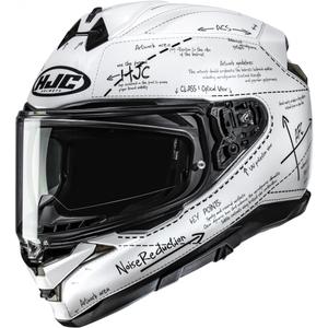 HJC F72 Odyssea MC10 uždaras motociklo šalmas, baltas-juodas