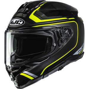 Uždaras motociklo šalmas HJC F72 Oflo MC3H juodas-fluorescencinis geltonas