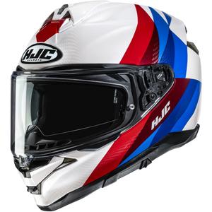 Uždaras motociklo šalmas HJC F72 Racero MC21 balta-raudona-mėlyna