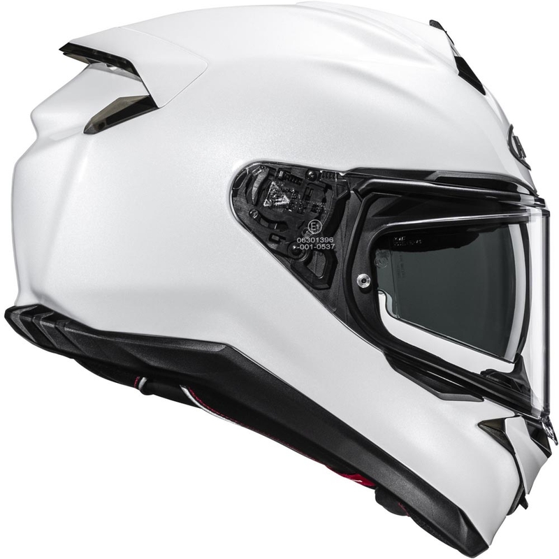 Uždaras motociklo šalmas HJC F72 Solid perlinės baltos spalvos