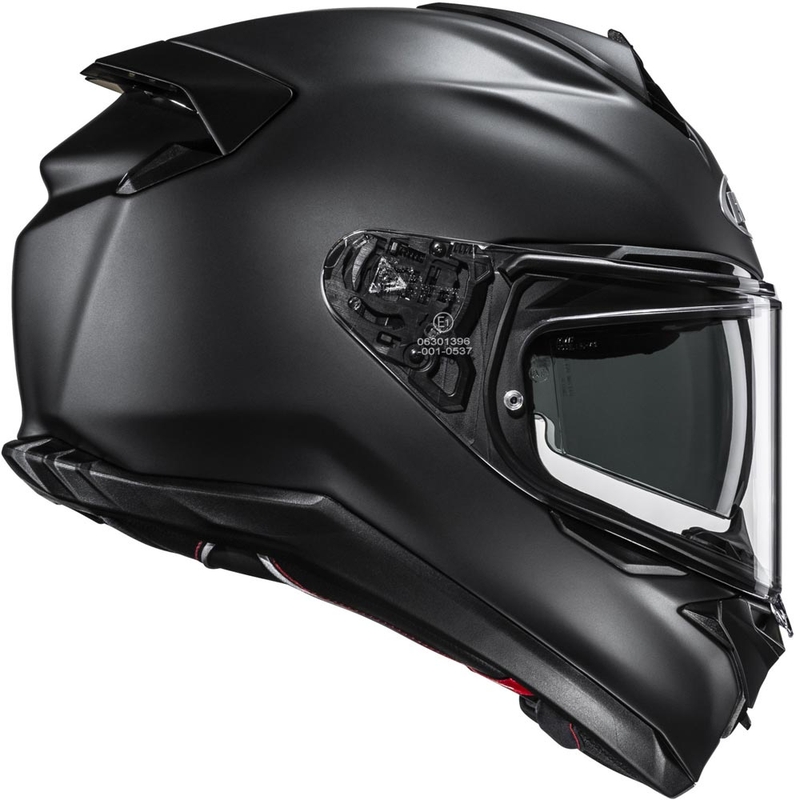 Uždaras motociklo šalmas HJC F72 Solid pusiau matinis juodas