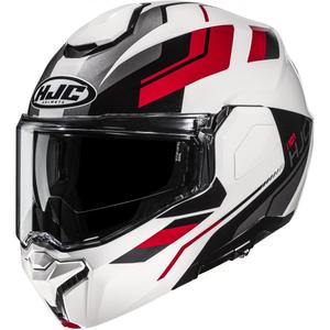 HJC i101 Krone MC1 atlenkiamas motociklo šalmas, balta-juoda-raudona