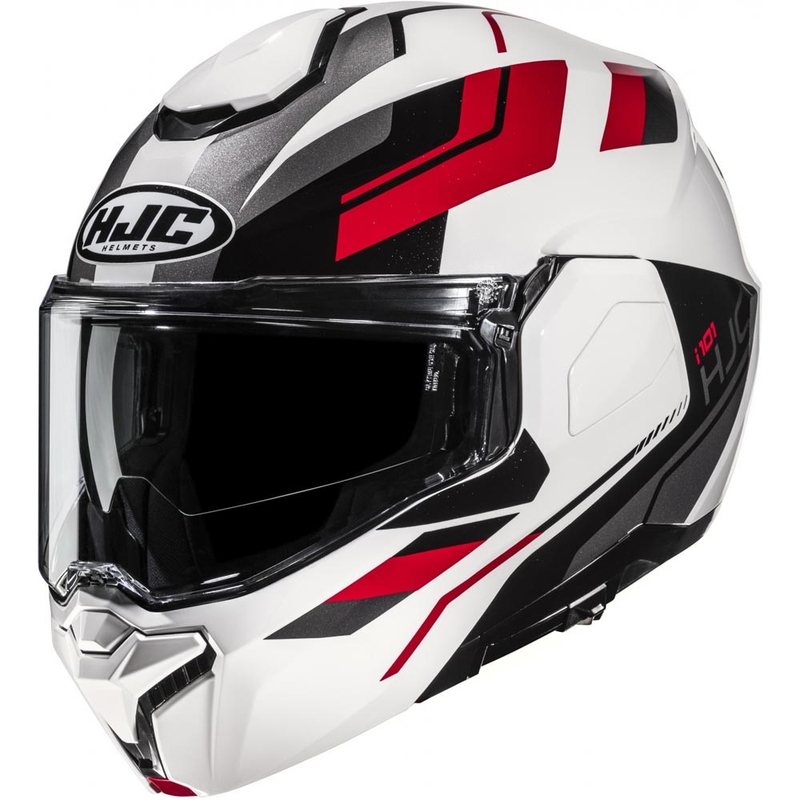 HJC i101 Krone MC1 atlenkiamas motociklo šalmas, balta-juoda-raudona