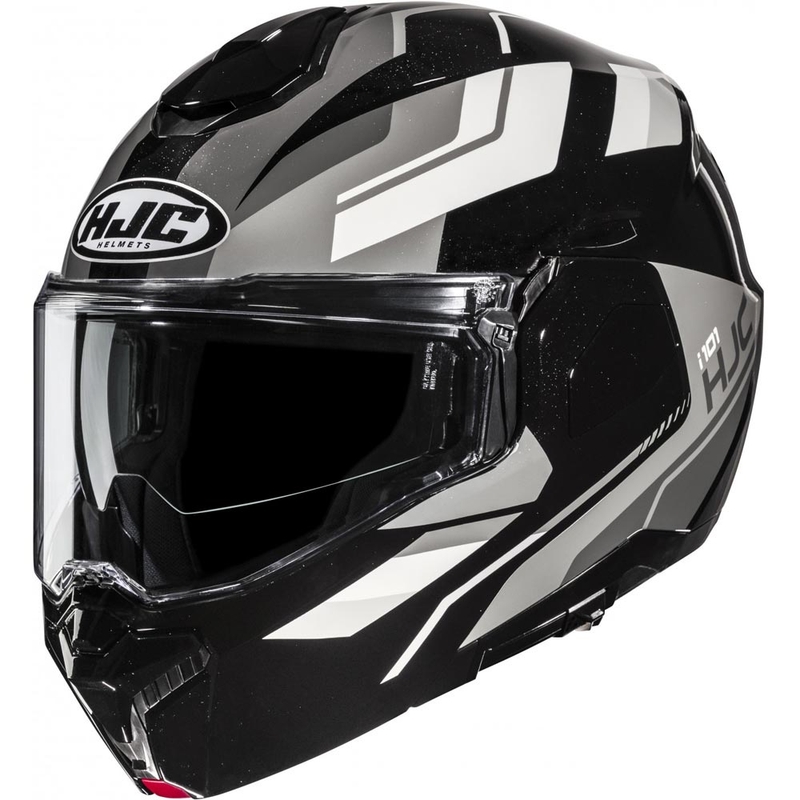 Atlenkiamas motociklo šalmas HJC i101 Krone MC5 juoda-pilka-balta